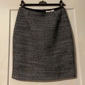 L. K. Bennett navy and grey skirt
